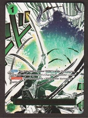 Demon Aura Nine Sword Style Asura Blades Drawn Dead Man's Game Alt Art OP12-037